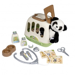 Smoby Veterinární výbava s pandou a přepravním boxem 2v1