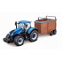 Bburago ORBICO Bburago 1:50 Farm Traktor New Holland s vlečkou pre kone