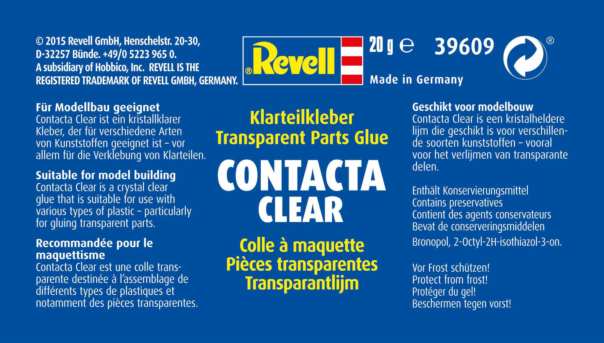 Revell 39609 - Colle transparente 'Contacta clear' liquide