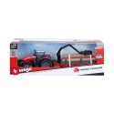 Bburago ORBICO Bburago 10cm Farm Traktor na setrvačník s vlečkou Massey Ferguson 8740S