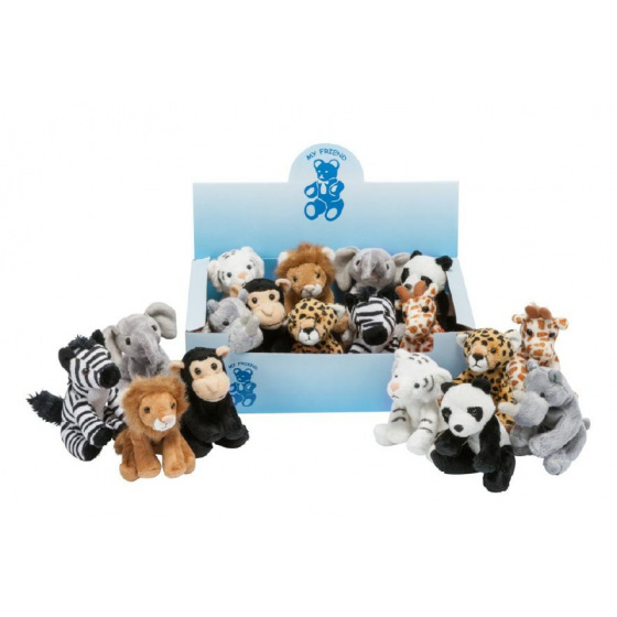 Teddies Zvířátko zoo plyš 12cm asst 9 druhů