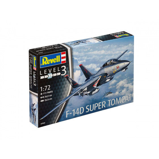 Revell Zestaw plastikowych modeli samolotów 03960 - F-14D Super Tomcat (1:72)