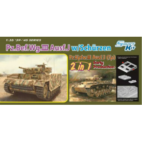 Dragon Model Kit tank 6628 - Pz.Bef.Wg.III Ausf.J / Pz.III Ausf.J (Tp) Early Production (2 in 1) (1:35)