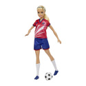 Mattel Barbie FOTBALOVÁ PANENKA - BARBIE V ČERVENÉM DRESU