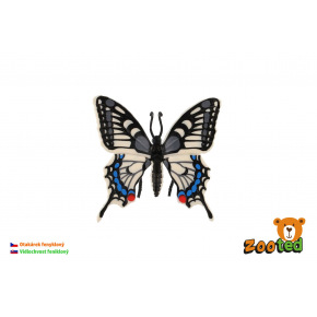 ZOOted Motýl tropický Papilio/otakárek fenyklový zooted plast 8cm v sáčku