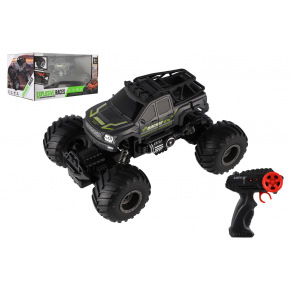 Teddies Auto RC pick up Off road terénny plast 23cm 2,4 GHZ na batérie so svetlom šedej v krab. 30x15x19cm