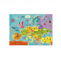 DODO Puzzle Mapa Europy 64x46cm 100 elementów w pudełku 28x18,5x6,5cm