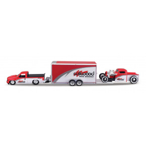 Maisto - Design Team Haulers, 1993 Chevrolet 454 SS Pick-up, przyczepa samochodowa, 1936 Chevy Pickup, 1:64