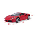 Bburago ORBICO Bburago Auto Bburago 1:18 FERRARI 488 GTB RED