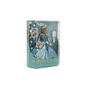 Teddies Bábika kĺbová Anlily plast zimné princezná Ľadové kráľovstvo 28cm v krabici 27x33x8cm
