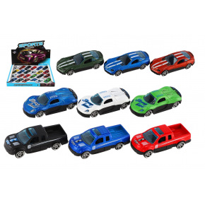 Teddies Auto mini športový kov/plast 7cm na voľný chod mix druhov