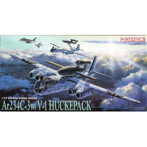 Dragon Model Kit letadlo 5011 - AR 234C-3w/V-1 HUCKEPACK (1:72)