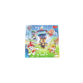 Trefl Vkladačka/Puzzle doskové obrysové Tlapková patrola/Paw Patrol 22x22cm vo fólii 18m+