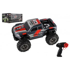 Teddies Auto RC pick up terénní plast 25cm 2,4GHZ na baterie šedo-červený v krabici 32x14x18cm