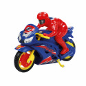 Teddies Motorka závodná na natiahnutie plast 16cm v krabičke 20x17x8cm