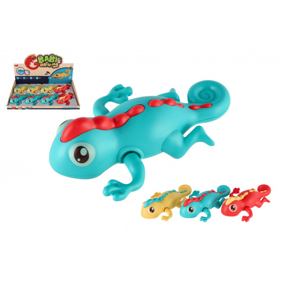 Teddies Chameleon na natažení do vody plast 14cm 3 barvy