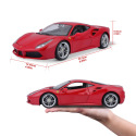 Bburago ORBICO Bburago Auto Bburago 1:18 FERRARI 488 GTB RED