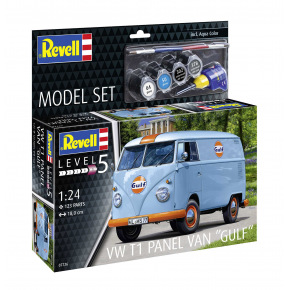 Revell ModelSet auto 67726 - VW T1 Panel Van (Gulf Decoration) (1:24)