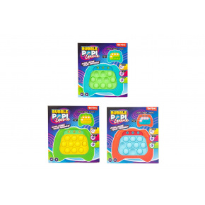 Teddies Bubble pops Praskající bubliny silikon postřehová hra na baterie se světlem,zvukem, 3 barvy