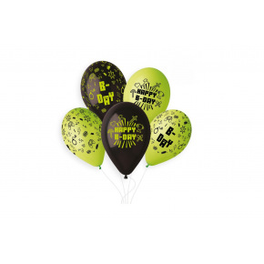 Smart Balloons Balónik/Balonky nafukovacie s potlačou minecraft 13'' priemer 33cm 5ks v sáčku