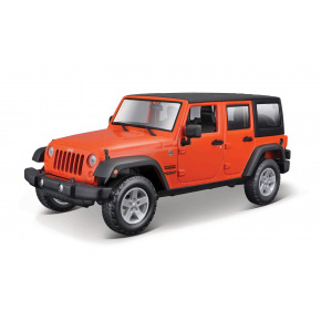 Maisto - 2015 Jeep Wrangler Unlimited, metal oranžový, 1:24