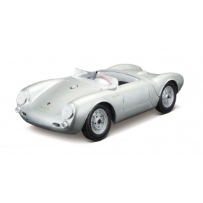 Maisto - PORSCHE 550 A SPYDER, stříbrná, 1:18