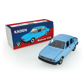 Auto Škoda 120 plast 21cm v krabičce 22x10x8cm