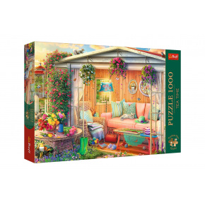 Trefl Puzzle Premium Plus - Čajový čas: Moje obľúbené miesto 1000 dielikov 68,3x48cm v krabici 40x27x6cm