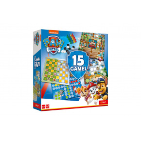 Trefl Zestaw 15 gier Tlapková patrola/Paw Patrol gra imprezowa w pudełku 24,5x24,5x6cm