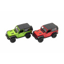 Teddies Auto Kinsmart Jeep Wrangler 2018 twardy dach 1:34 12,5cm metal 4 kolory na napęd zwrotny