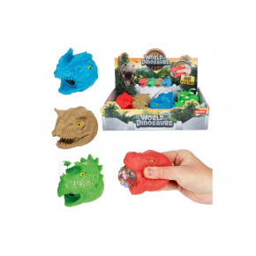 Teddies Sliz dinosaurus mačkací antistresový 9cm 3 druhy 12ks v boxe