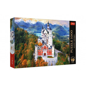 Trefl Puzzle Premium Plus - Foto Odyseja: Zamek Neuschwanstein, Niemcy 1000 elementów 68,3x48cm w pudełku 40x27cm