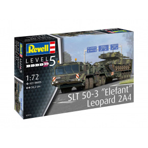 Revell Plastic Modelkit military 03311 - SLT 50-3 "Elefant" + Leopard 2A4 (1:72)