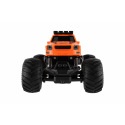 Teddies Auto RC pick up Off road terénní plast 23cm 2,4GHZ na baterie se světlem oranžový v krab. 30x15x19cm