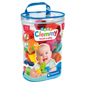 Clementoni Clemmy baby - 40 kostek v platovém pytli