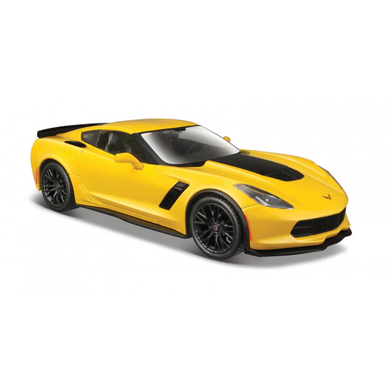 Maisto - 2015 Corvette Z06, żółta, 1:24