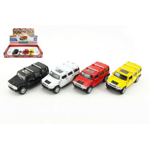 Teddies Auto Kinsmart Hummer H2 SUV metalowy 12cm na napęd zwrotny asst 4 kolory