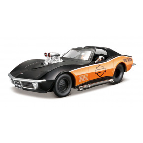 Maisto - Harley-Davidson Custom, 1970 Chevrolet Corvette , 1:24