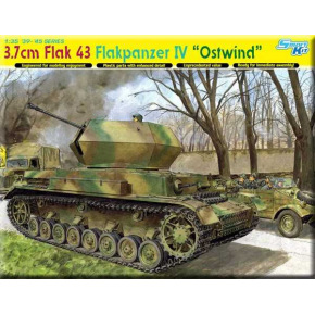 Dragon Model Kit tank 6550 - 3.7cm FLAK 43 FLAKPANZER IV "OSTWIND" (SMART KIT) (1:35)