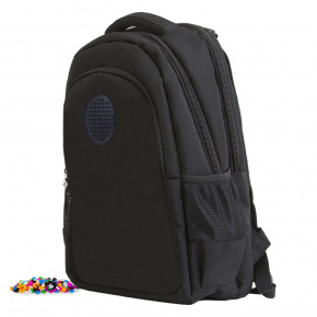 PIXIE CREW Studentský batoh černý s malým panelem