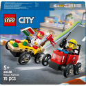 LEGO City 60458 Závodní balíček: Rozvoz pizzy vs. hasičské auto