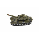 Tank plast 20cm na setrvačník na baterie se světlem se zvukem v krabici 24x16x11cm