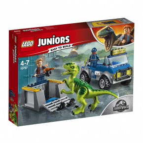 LEGO Juniors 10757 Jurassic World Vozidlo pro záchranu Raptora