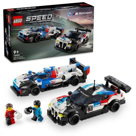 LEGO Speed Champions 76922 Samochody wyścigowe BMW M4 GT3 i BMW M Hybrid V8