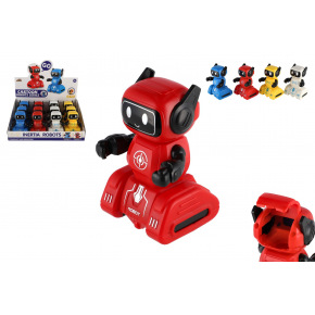 Teddies Robot na setrvačník plast 7x11cm 4 barvy