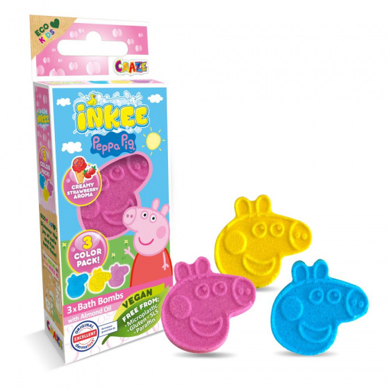 Amenity AB INKEE - Mini pack šumivá bomba - Peppa pig