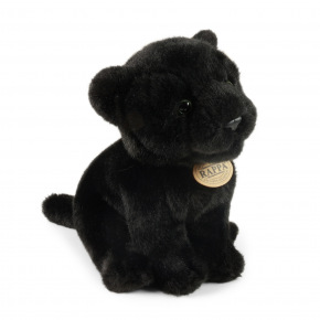 Rappa Plyšový černý panter sedící 23 cm ECO-FRIENDLY