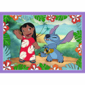 Trefl Puzzle 4v1 Bláznivý den Lilo&Stitch v krabici 28x28x6cm