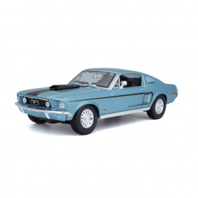 Maisto - Ford Mustang GT Cobra Jet FB 1968, metaliczny niebieski, 1:18