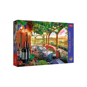 Puzzle Premium Plus - Čajový čas: Italská vinice 1000 dílků 68,3x48cm v krabici 40x27x6cm